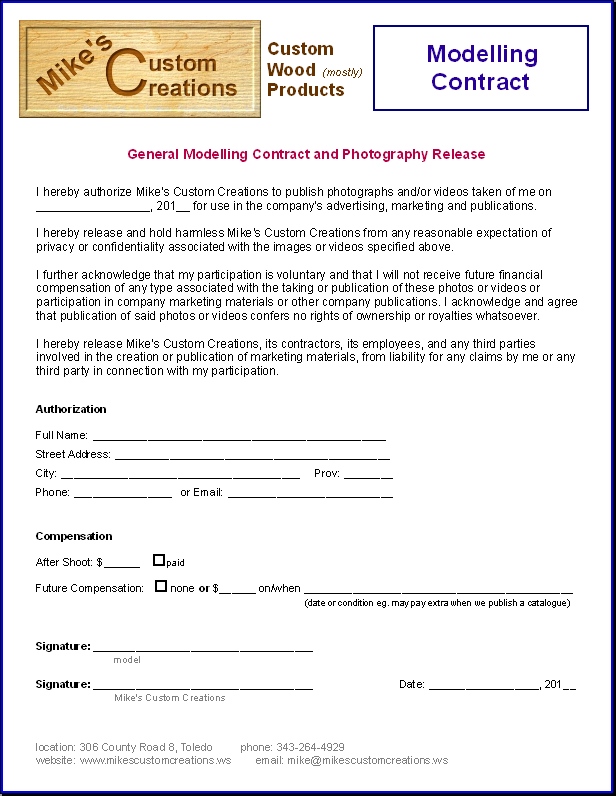 Mike's Custom Creations - Young, and not so young, aspiring models wanted